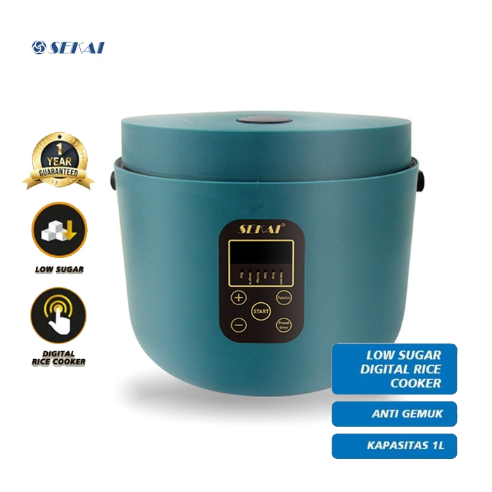 Sekai Digital Rice Cooker 1 Liter - CMW720LS | CMW 720 LS Green